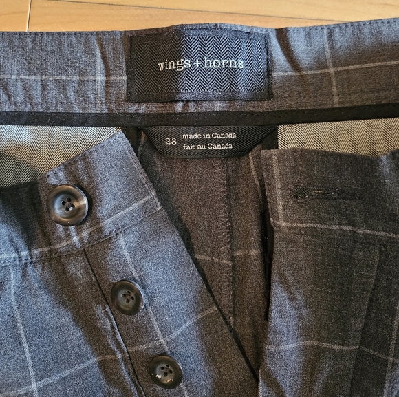 Wings + Horns windowpane trousers - Picture 2 of 3